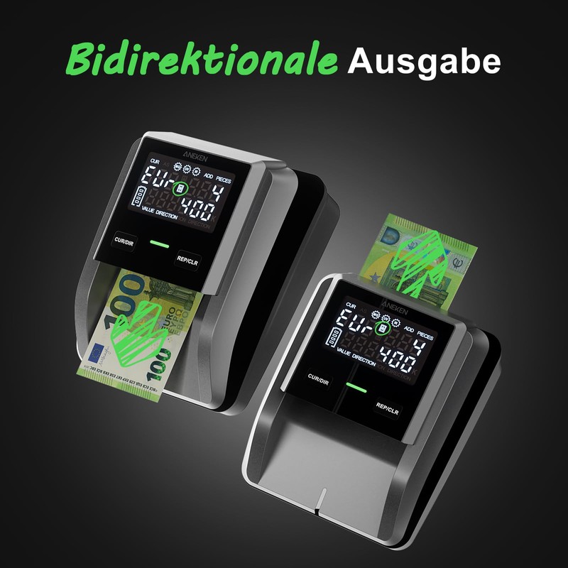 Aneken AL-139 Money Checker with 2.8 Inch Digital Screen, Counterfeit