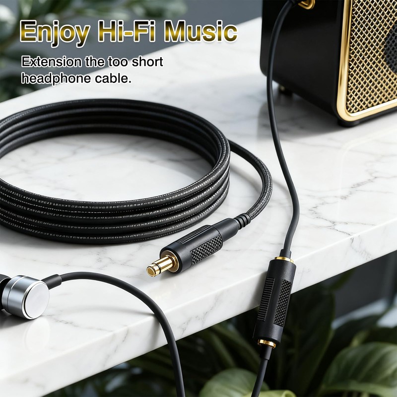 Brvlsoc 3.5mm Stereo Jack Female-to-Female Audio Adapter (4-Pack) – Gold-Plated