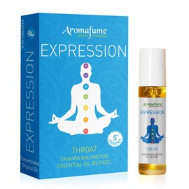 Vishuddha - Expression - Throat Chakra Essential Oil Roll-On Blend by Aromafume | 7 Chakra Blend | 1 x 10ml | Pure Oil Blend - Natural Ingredients | Ideal for Meditation, Yoga & Chakra Alignment