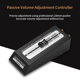 Mini Low Noise Volume Controller, Volume Adjustment Device Passive Preamp Active Speaker Volume Adjustment Controller Without External Power Supply and Lossless Output RCA Interface