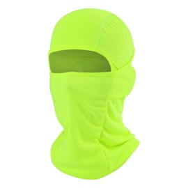Balaclava Face Mask Adjustable Windproof UV Protection Hood (US, Alpha, One Size, Green)