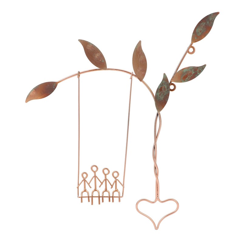 Wall Swing Sculpture Metal Romantic Stress Relief Handcrafted Wall Art