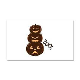 CafePress Boo Pumpkins Car Magnet 20 X 12 Car Magnet, 20"x 12" Magnetic Door Display