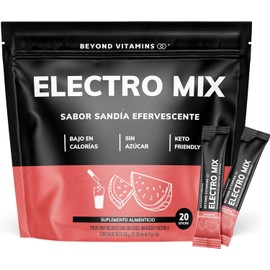 Electrolitos Sin Azúcar En Polvo Beyond Vitamins | Hidratación Baja en Calorías, apto dieta Keto | Sabor fresco y vibrante para una recuperación increíble | 20 sticks individuales (20 Sticks, Sandía Efervescente)
