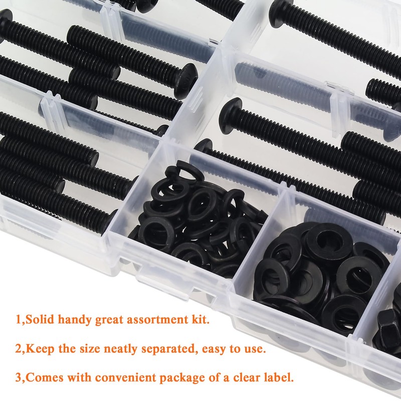HELIFOUNER 85 Pieces M6 x 30mm /35mm /40mm /45mm /50mm,
