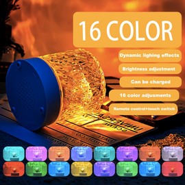 Tengsun Water Ripple Lamp Dynamic Ocean Wave Table Night Light Ocean Wave Ceiling Projector,Control Aurora Projector for Bedroom Room Party Decoration Mood Lighting Room Decor