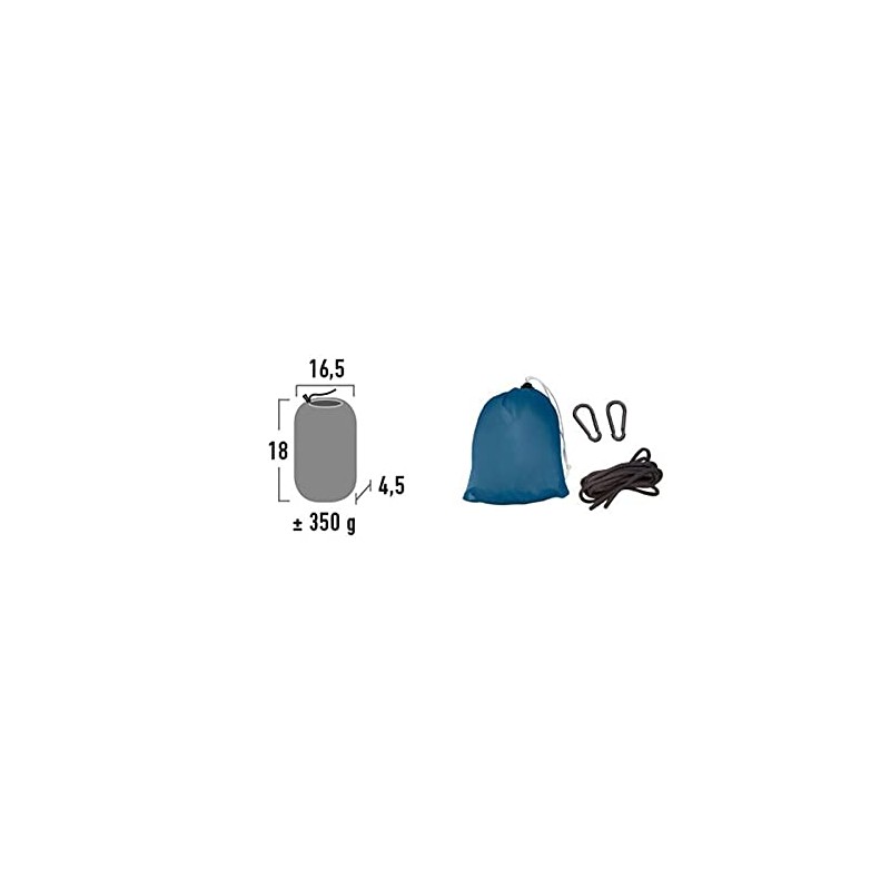 High Peak 41224 Hammock 220 x 140 cm Blue