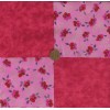 Various Manufacturers 4 inch Rich Red Roses Cotton Fabric Quilt