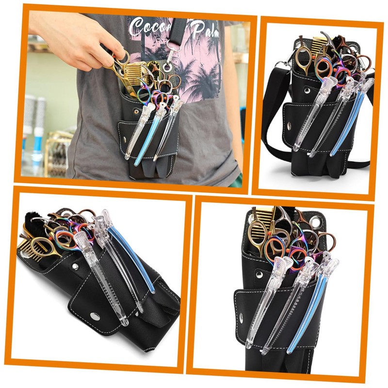 Healeved Scissor Tool Kit Hair Stylist Bag Pouch Professional Hairdressing