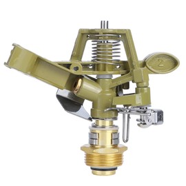Pulse Sprinkler, Impulse Sprinkler, Irrigation Valve Sprinkler Head, Sector Sprinkler, Lawn Sprinkler, Aluminium Garden Lawn Tumbler Irrigation Sprinkler from 45 to 360 Degrees, Diameter Sprinkler