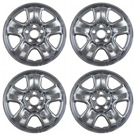 Chrome Wheel Skins Compatible with Honda CRV 2012 2013 2014 2015 2016; 16 inch Wheel Covers; Set of 4 Rim Skins; (Chrome)