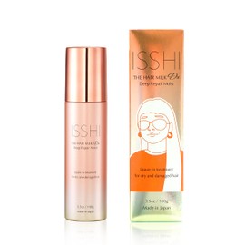 ISSHI The Hair Milk, Dx Deep Repair Moist, 3.5 oz (100 g), For Moisturizing and Gathering Hair, Damage caused by Color and Perm, Spreads, With Loose, Non-Rinse Treatment, Rich Moisturizing on Expanded Hair, Hair Salon-Grade Repair Ingredients