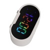 Digital Clock LED Alarm Big Digits Color Display Dimmable Adjustable