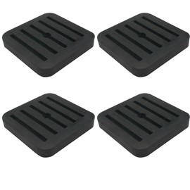 CHENJIN 4PCS Air Conditioner Rubber Shock Absorbing Foot 71x71MM Mini Split Vibration Isolating Pad Fan Noise Reducing Cushioning Foot Shock Absorbing Pad for Washing Machines Beds Air Compressors