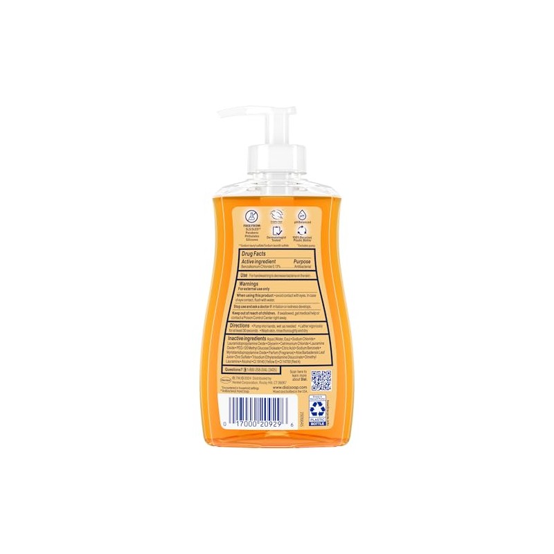 Dial Complete Antibacterial Liquid Hand Soap, Gold, 11 fl oz
