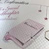 Confirmation To a Special Goddaughter Congratulations Card Pink Holy Bible