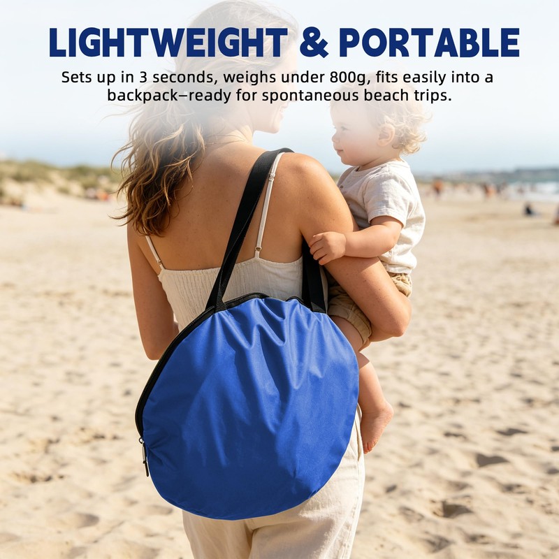 NARMAY Camping Tent, Pop Up Beach Tent, Portable Sun Shelter