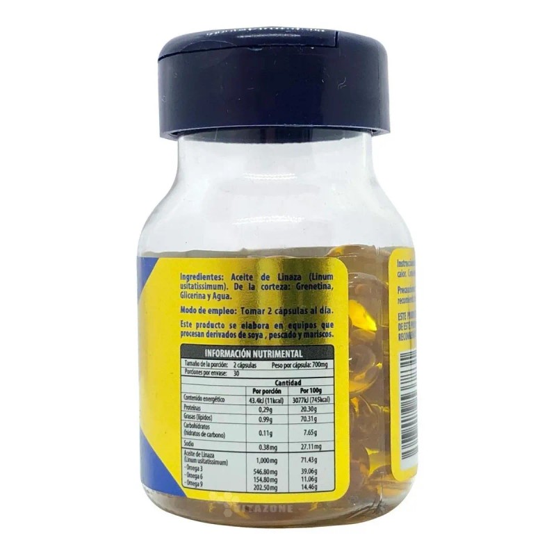 Omega Naturagel Aceite Pescado Linaza Oliva Sabor Cápsulas
