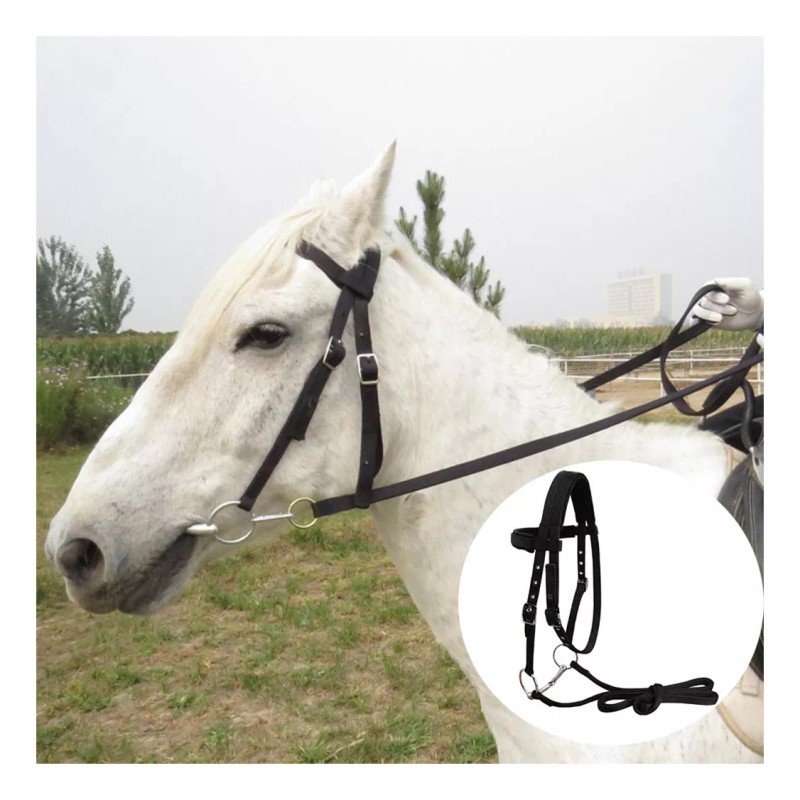 generic Riendas De Brida Para Montar A Caballo Negro M