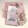 NICENEEDED 2.13" x 3.35" Photocard Holder with Heart Keychain, Transparent