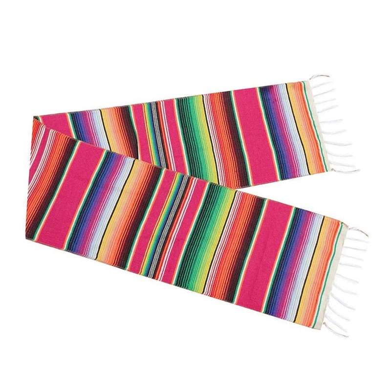 Mexican Table Runner 14 x 84 Inch Mexican Serape Table