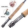Sougayilang Fly Fishing Rod 4-Piece 9-Feet Lightweight Ultra Portable，Trout Salmon