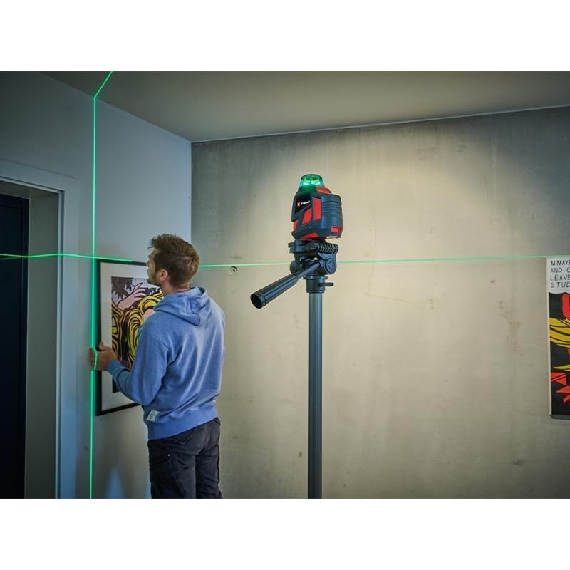 Einhell Cross Line Laser TE-LL 360 G (Self-Levelling, Horizontal/Vertical Green