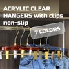 Kostaverite Acrylic Clip-Hangers Blue for Pants, Skirts and Shorts with