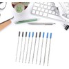 10-Pack Metal Pen Refills Blue and Black Refills 115mm Replacement