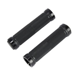 1 Pair Bike Bicycle Grips, Hand Grip, Mountain Bike Handle Bar Grip, Aluminium Design for Mountain Bike, MTB, BMX, Folding and Electric(Color:Black)