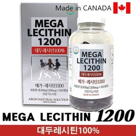 Megalecithin 1200 Soy Lecithin 100% 1 200mg x 250 tablets 542795 / 메가레시틴 1200 대두레시틴100% 1 200mg x 250정 542795