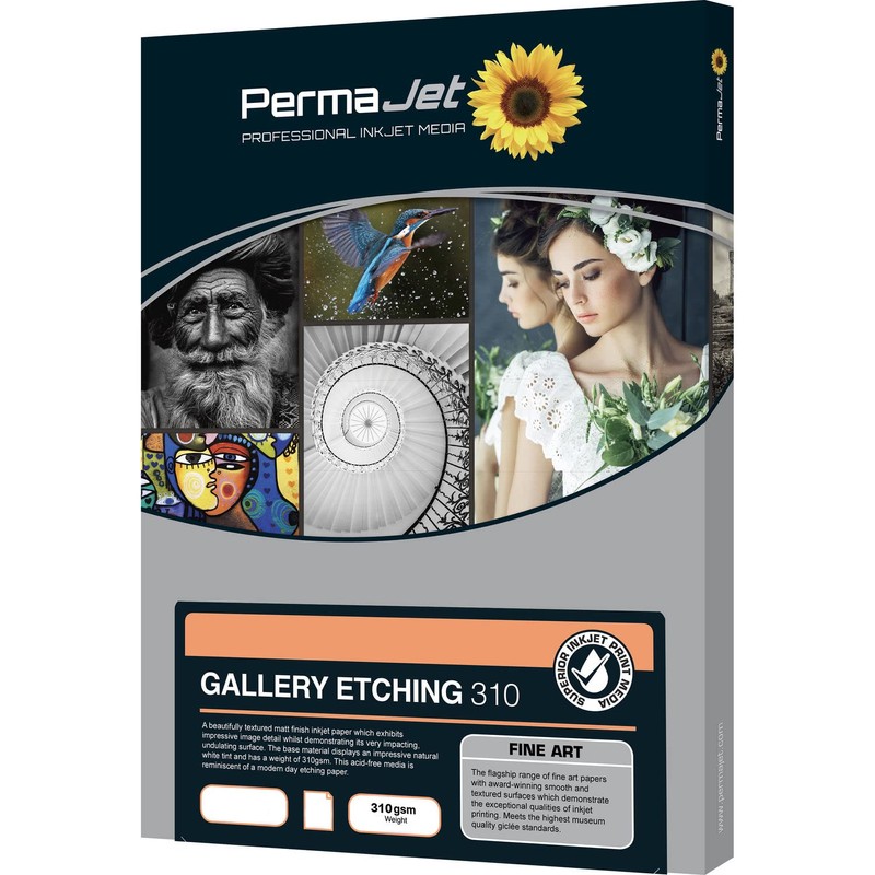 Permajet Gallery Etching Fine Art A4 Matt Paper 310gsm -