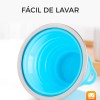 Maíz Vaso Tapa Portatil Plegable Retractil Ecologico Reutilizable
