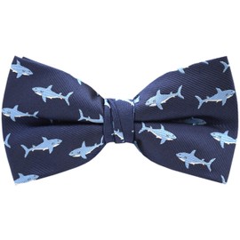 Carahere Mens Bow Ties Handmade Pre-Tied Novel Fun Pattern Bow Ties For Men Light Blue