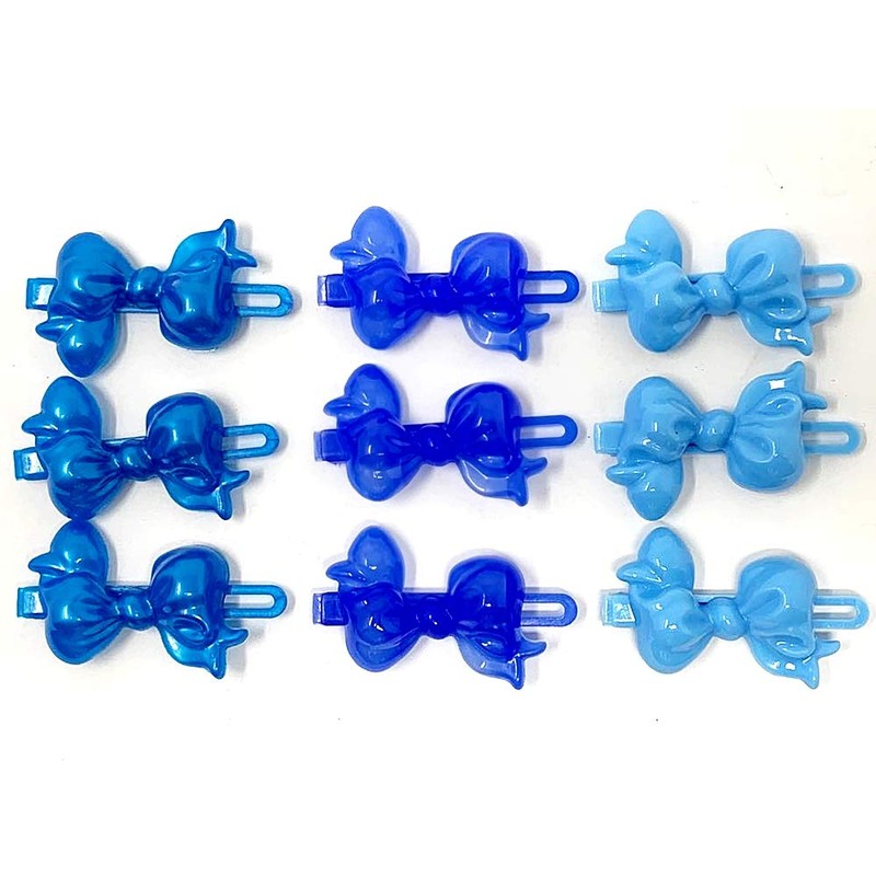 Tara Girls Self Hinge Bow Hair Barrettes 18 Pieces Selection