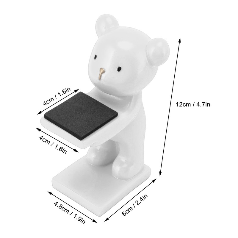 Bear Watch Stand Handcrafted Three Dimensional Modern Style Resin Watch