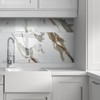 10-Sheet Subway Peel and Stick Backsplash, 12" x 24" Glossy