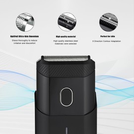 Shaver Replacement Foil Blades compatible with Manscaped Razor Blades for Portable Men’s Travel Facial Hair Groomer (2PACK)