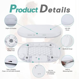 MaxWorks 51075 Multi-Function Digital Scale - 88 lb Capacity Pet Scale for Dogs & Cats - Accurate Infant & Toddler Growth Scale - Shipping Scale with Backlit Display and Tare Function