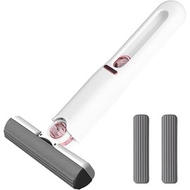 Mini Mop, Handheld Desktop Mini Mop with Wring Function for Kitchen, Small Sponge Mop, Desktop Cleaning, Window, Floor, Wall, Tiles and Car