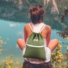 WANDF Drawstring Backpack String Bag Sackpack Cinch Water Resistant Nylon