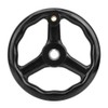 200 x 18 mm Hand Wheel Black Powder Coated 3