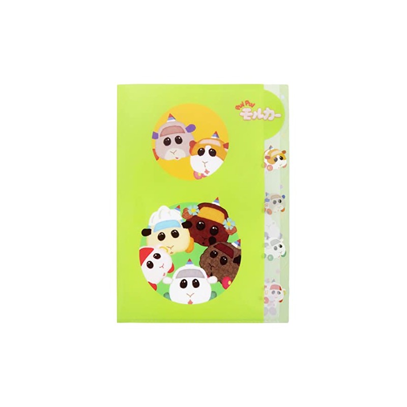Sunstar Stationery PUIPUI Molker, Clear File, Die Cut, B Pattern