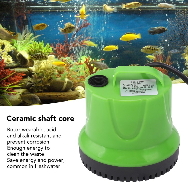 Aquarium Submersible Pump Quiet Bottom Water Inlet Fish Tank Water