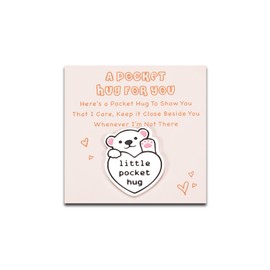 Bear Pocket Hug Gift for Women Boyfriend Best Friends Girlfriend Men Cute Funny Gift for Sister Girls Family Son Daughter Keepsake Valentines Christmas Birthday Thinking of You Token Coin Small Gifts