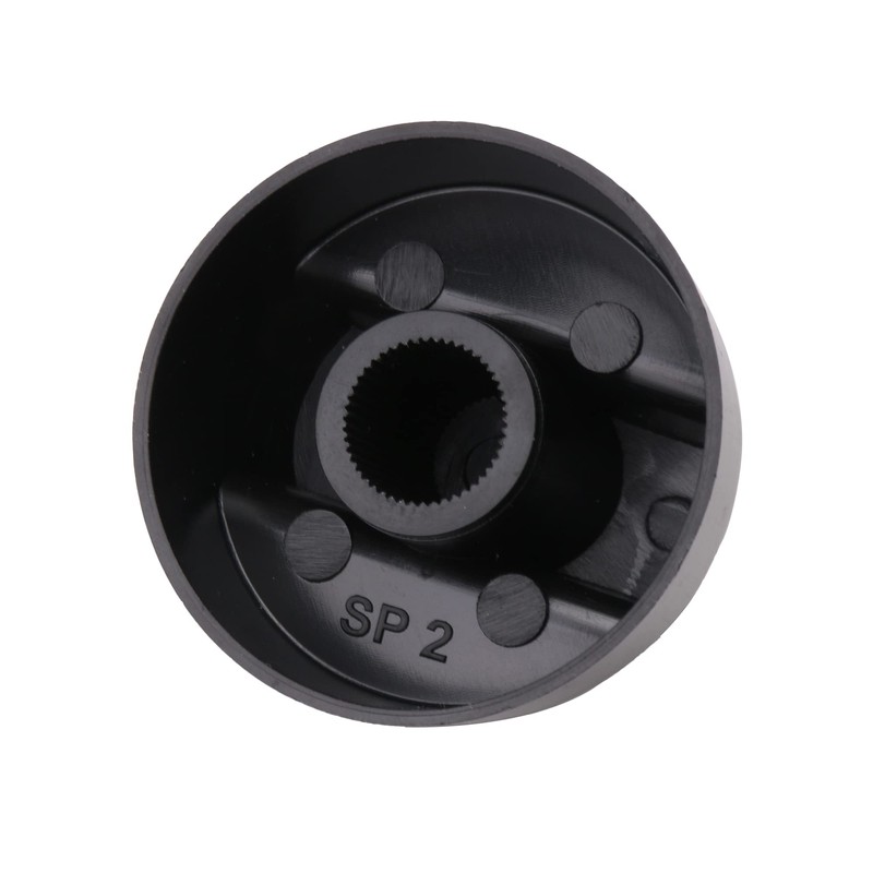 Emptty 4 Sets Black Control Knob Replacement for Oven Replacement