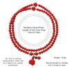 HETICA Cinnabar Necklace for Women Feng Shui Peace Talisman Good