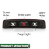 LQI Third 3rd Brake Light Clear & Red Compatible with