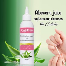 Cutikles Cuticle Remover Gel Removes Dead Overgrown Cuticle, Nourishes Hydrates Cuticle Area, Professional Grade Formula With Aloe Vera Gel -7 Fl Oz
