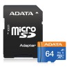 Tarjeta de memoria Adata AUSDX64GUICL10-RA1 Premier con adaptador SD 64GB